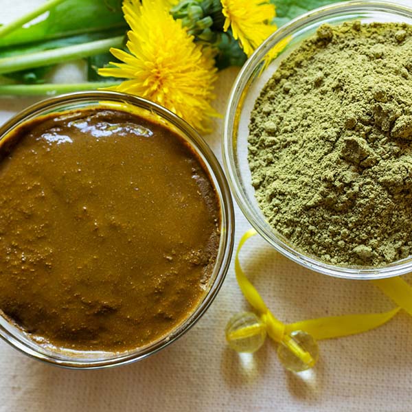 henna base for dyeing with indigo powder