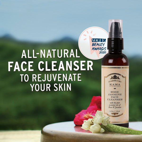 best natural face wash rose jasmine face cleanser
