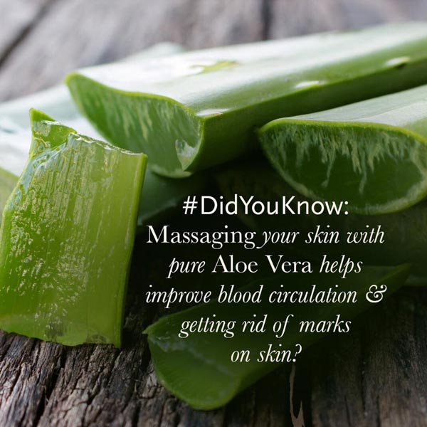 aloe vera for glowing skin