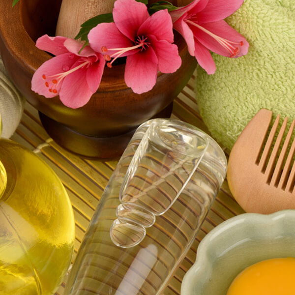 Hibiscus hair mask